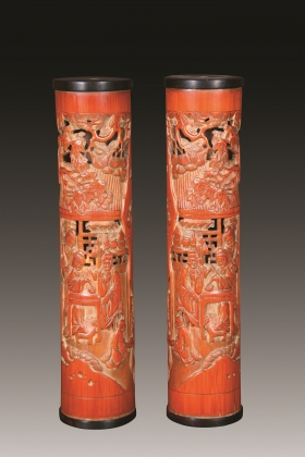 竹雕“宗玉款”香筒（一對(duì)）